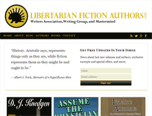 Tablet Screenshot of libertarianfictionauthors.com